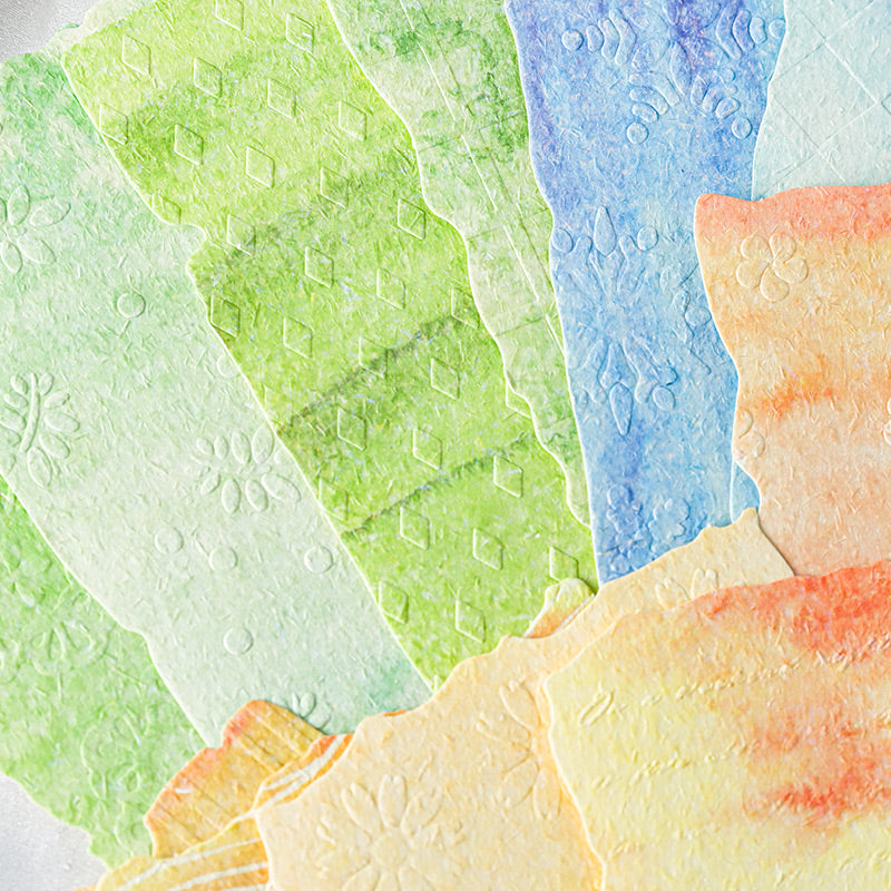 Embossed Printed Scrapbooking Paper