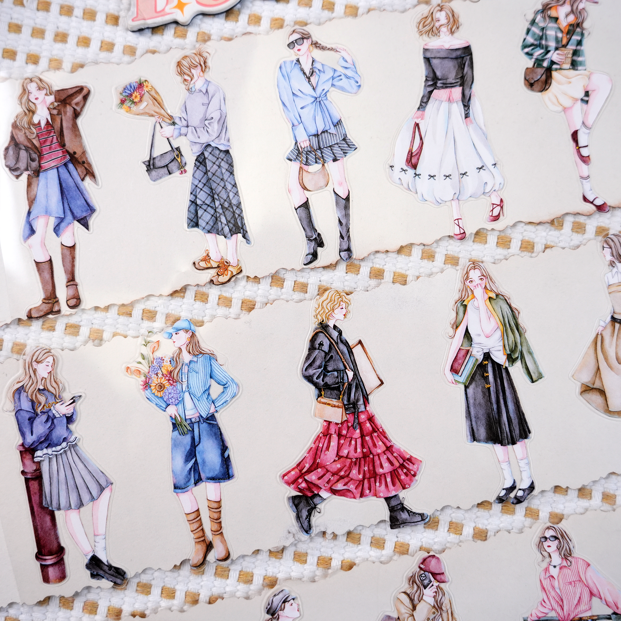 【MOOBOOM】Modern Girls Pre-cut PET Tape