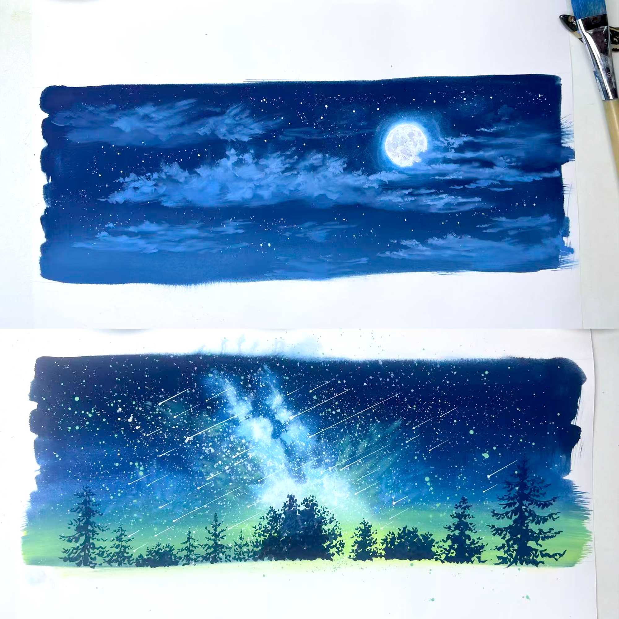 【MOOBOOM】Skies of Serenity Scenery Pre-cut Landscaping Tape