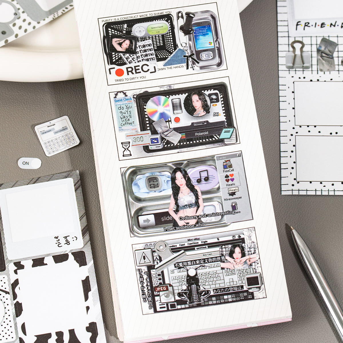 Digital Diary Pre-cut Sticker Book