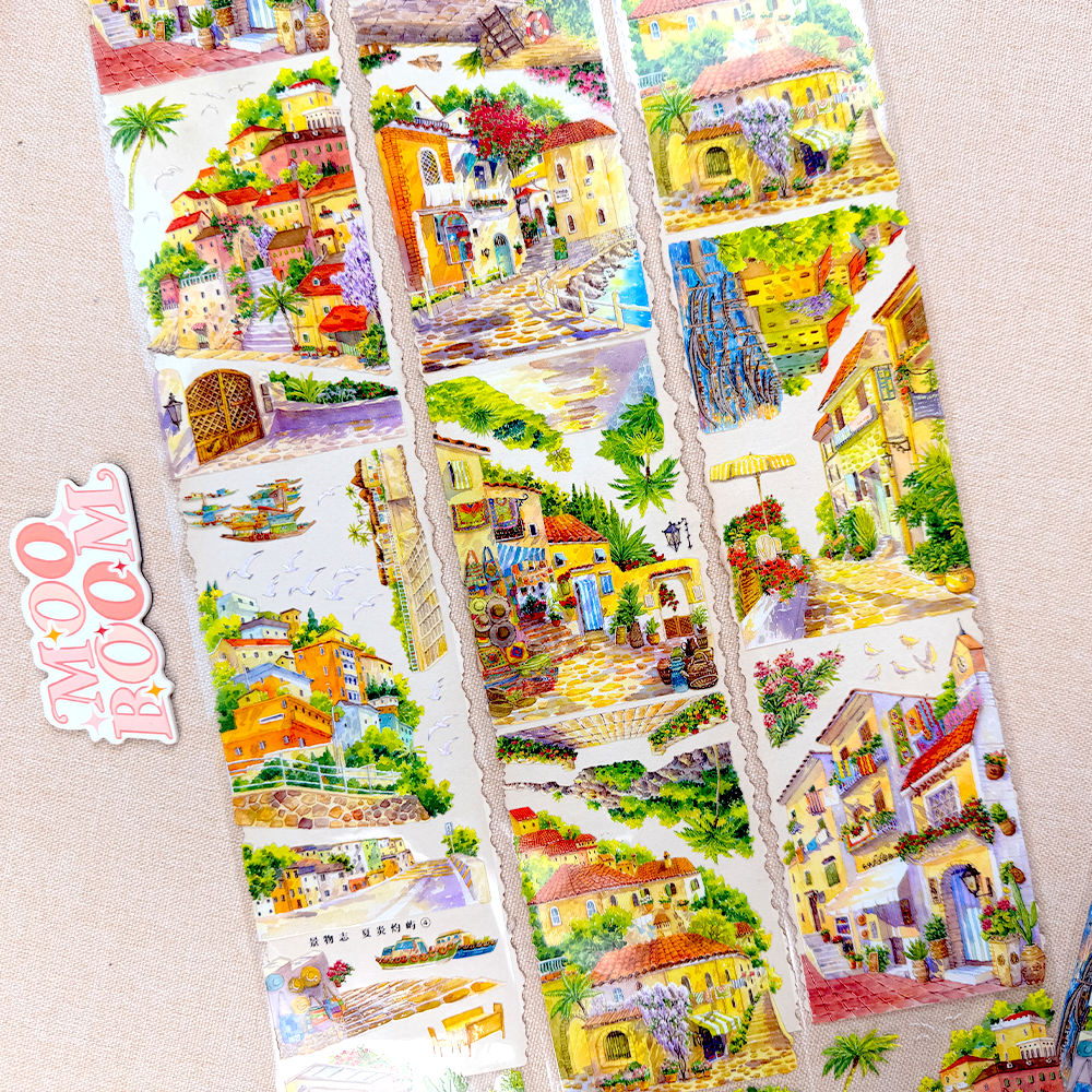 【ZERO】Tropical City Landscape PET Tape