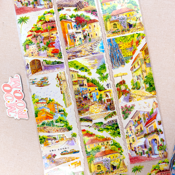 【ZERO】Tropical City Landscape PET Tape