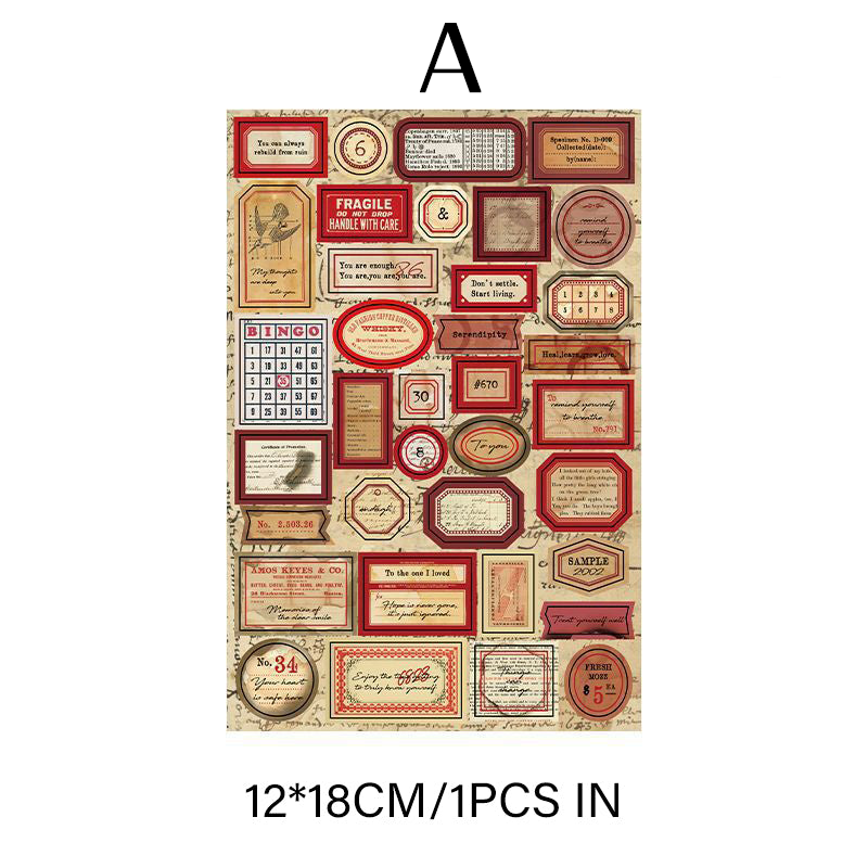 Bill collection series sticker