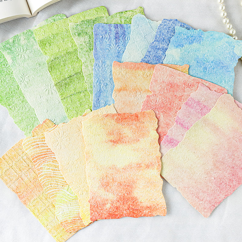 Embossed Printed Scrapbooking Paper