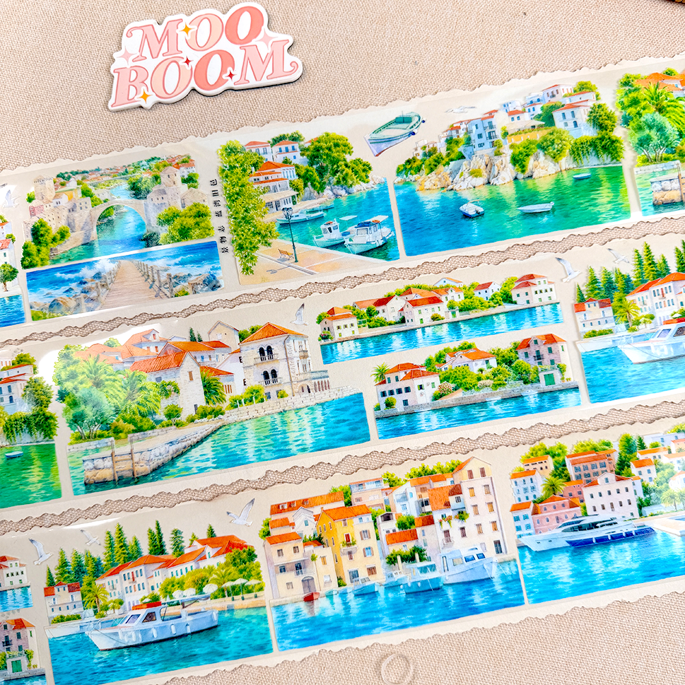 【ZERO】Seaside City Landscape PET Tape