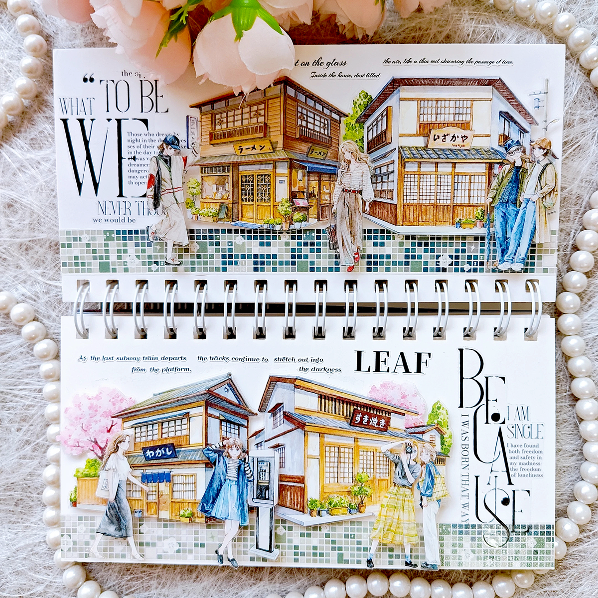【MOOBOOM】Japanese Restaurant Pre-cut Landscape PET Tape detail image 2