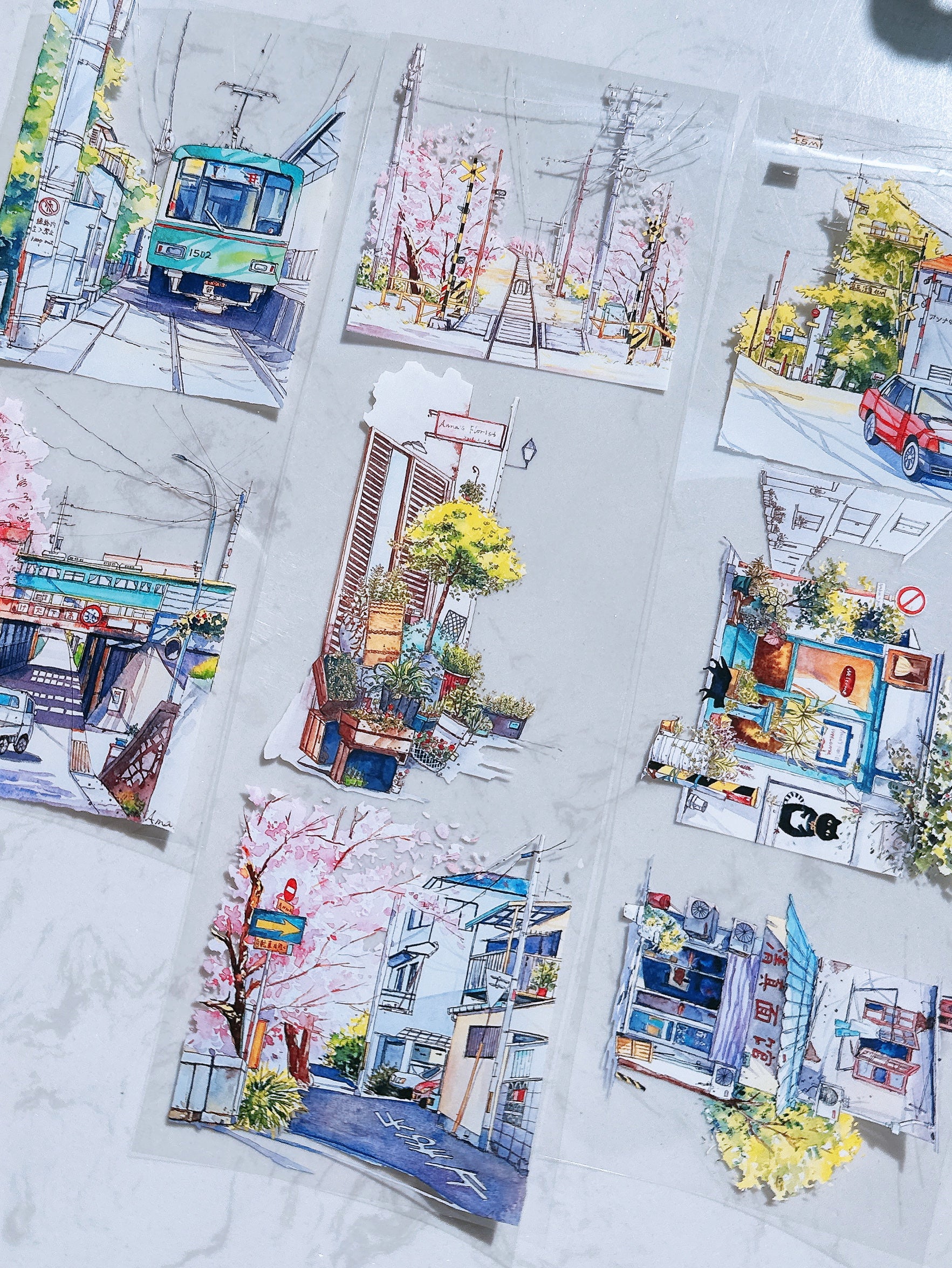 【DUXIAN】Romantic Street Landscaping Tape