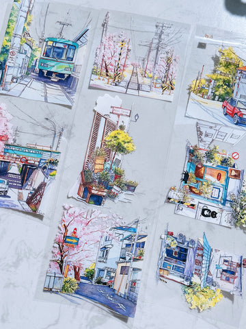 【DUXIAN】Romantic Street Landscaping Tape