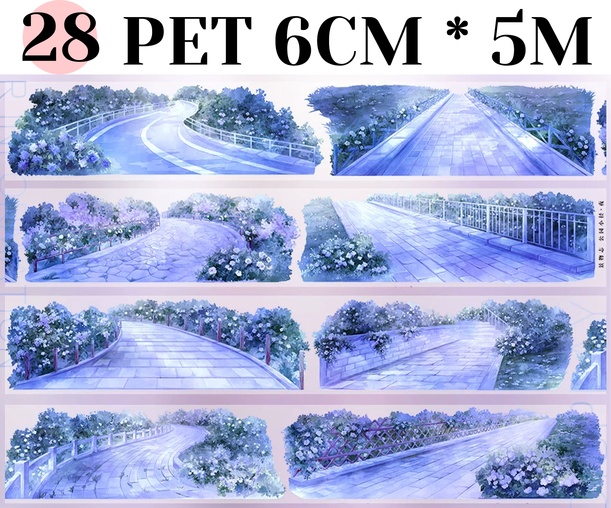 【ZERO】About Night Landscaping Tape(34 Styles)(Whole Roll Tape)