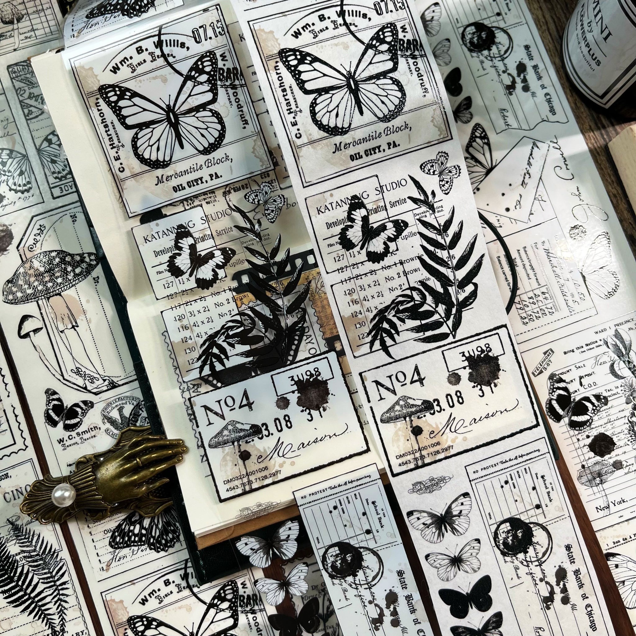Letters and Butterflies Tape (6cm*100cm)