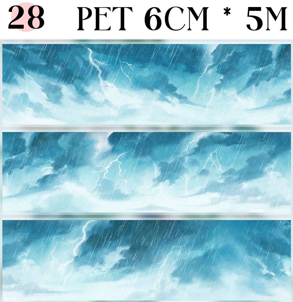 【ZERO】Sky & Grassland Landscaping Tape(40 Styles)(Whole Roll Tape)