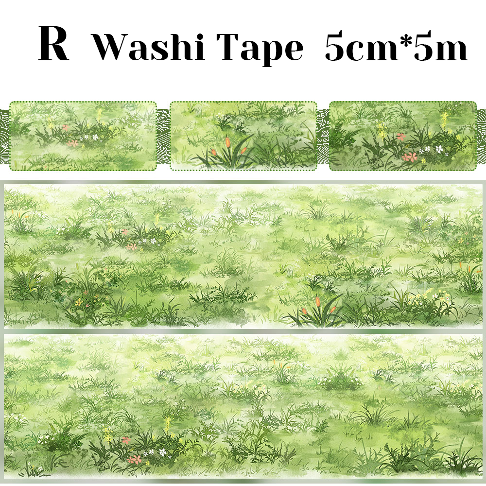 【ZERO】Sky & Grassland Landscaping Tape(40 Styles)(Whole Roll Tape)
