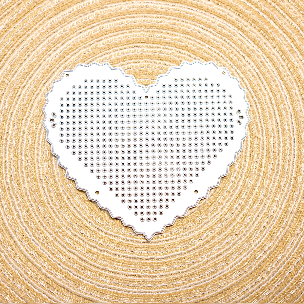 Mesh polka dot heart shape Metal Cutting Die Set