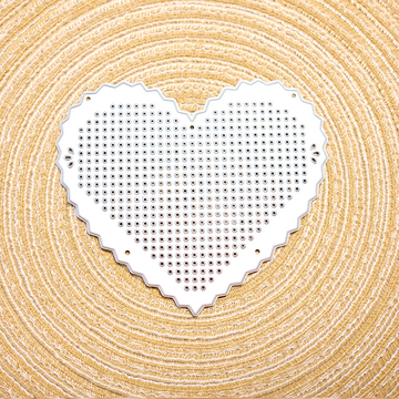 Mesh polka dot heart shape Metal Cutting Die Set