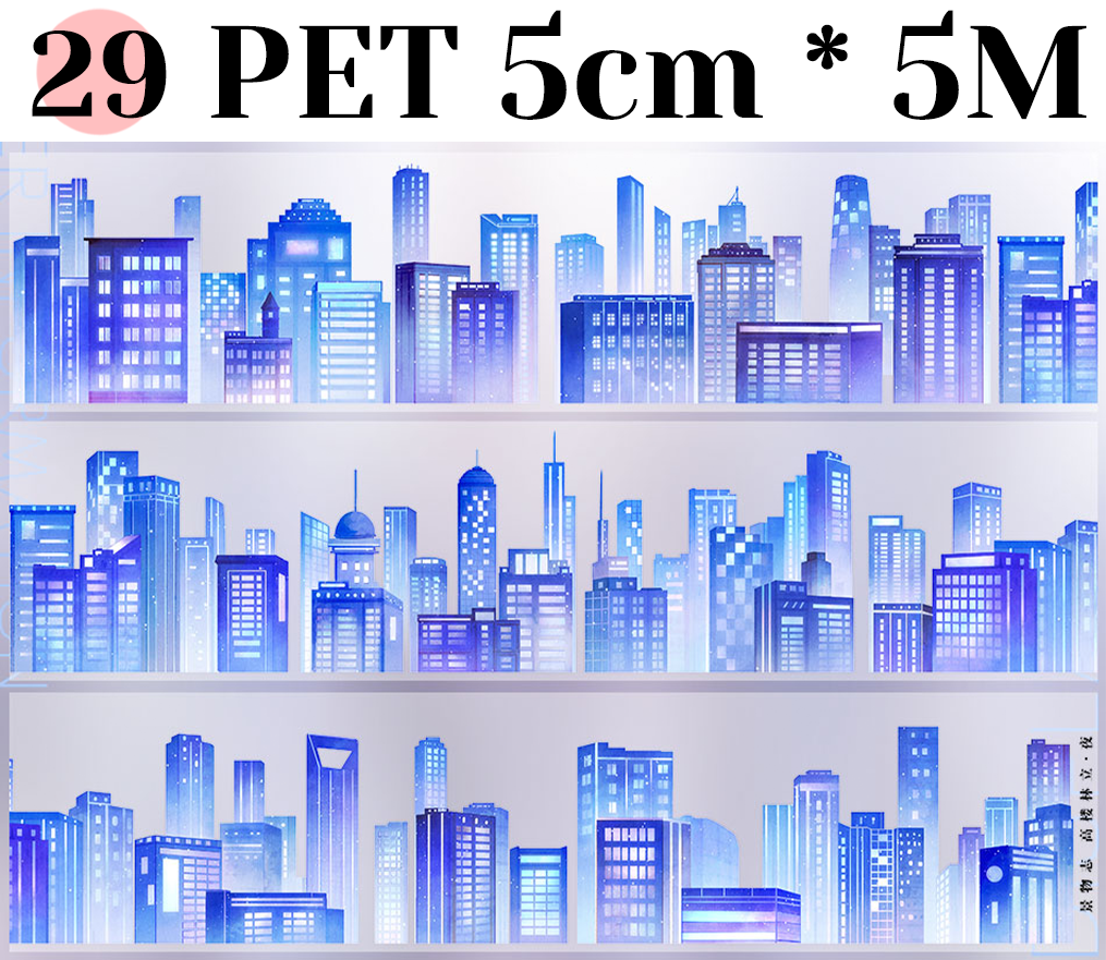 【ZERO】About Night Landscaping Tape(34 Styles)(Whole Roll Tape)