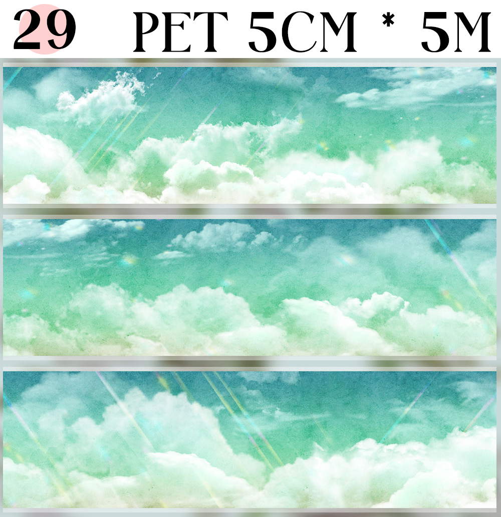 【ZERO】Sky & Grassland Landscaping Tape(40 Styles)(Whole Roll Tape)