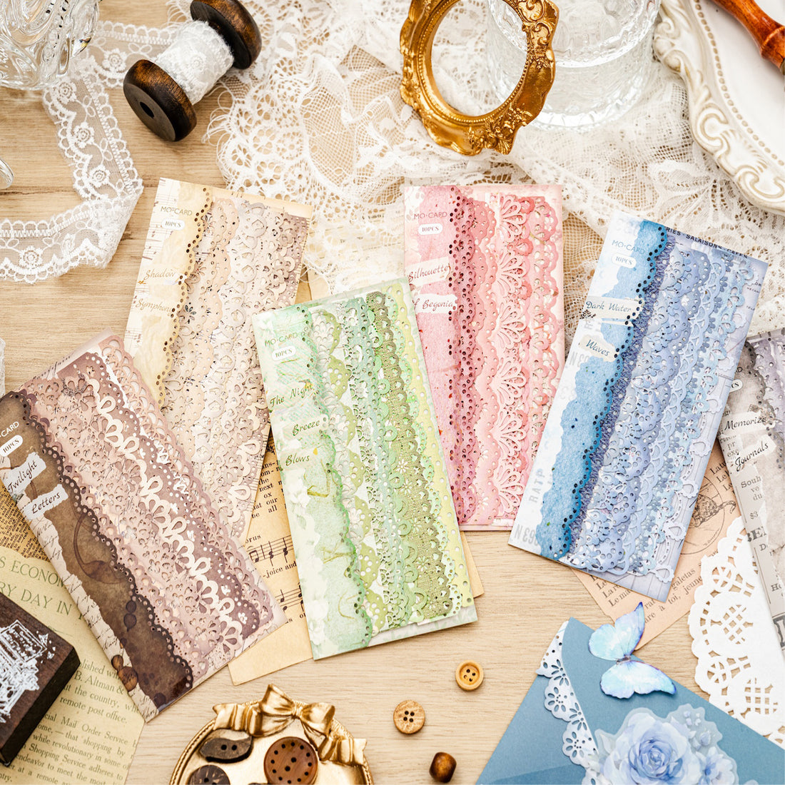 Long Lace Paper Sticker