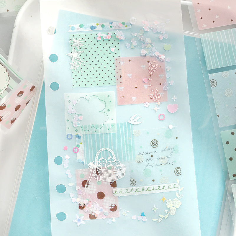 Cute Polka Dots Pre-cut Vellum Tape
