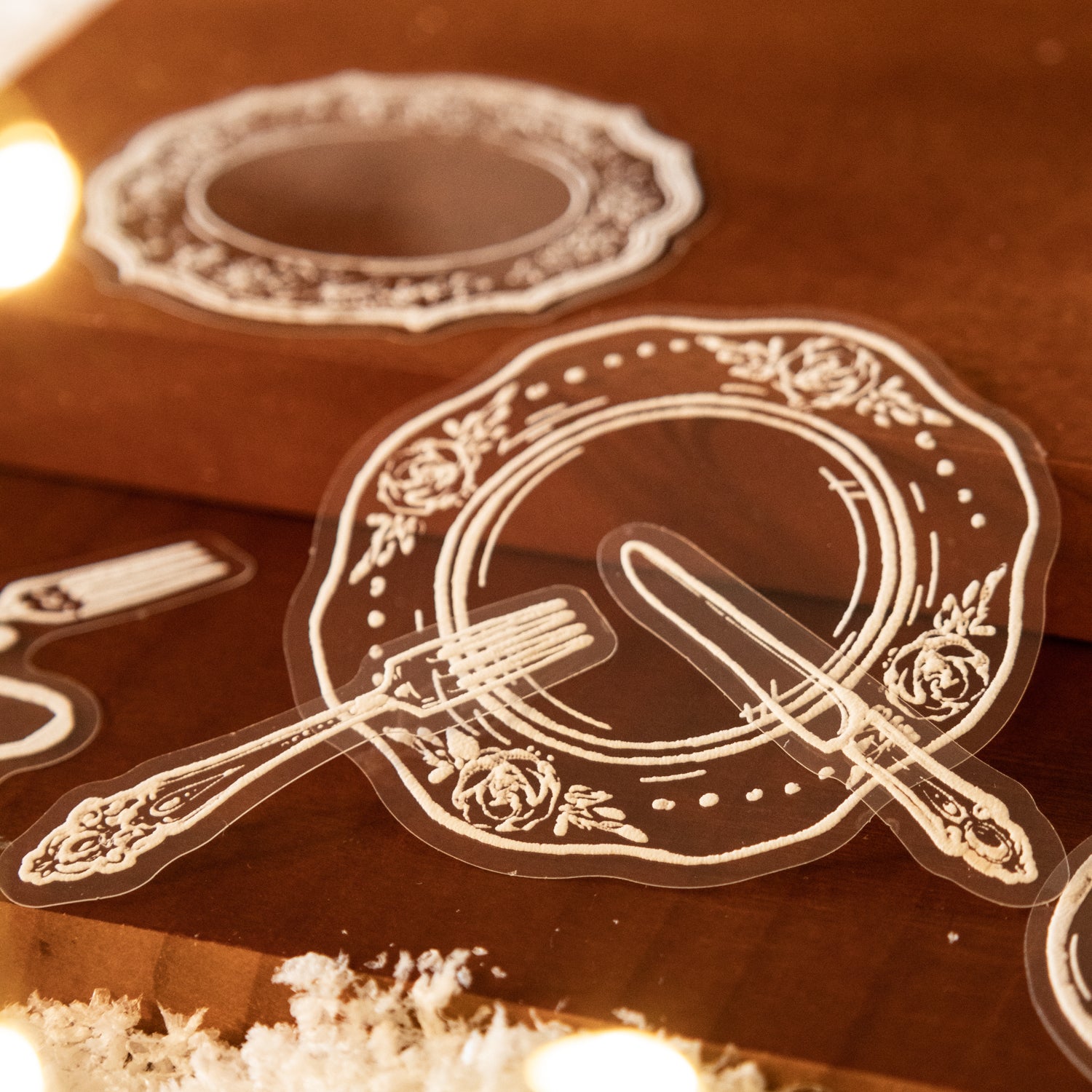 Snow-Creations series PET 3D foam stickers