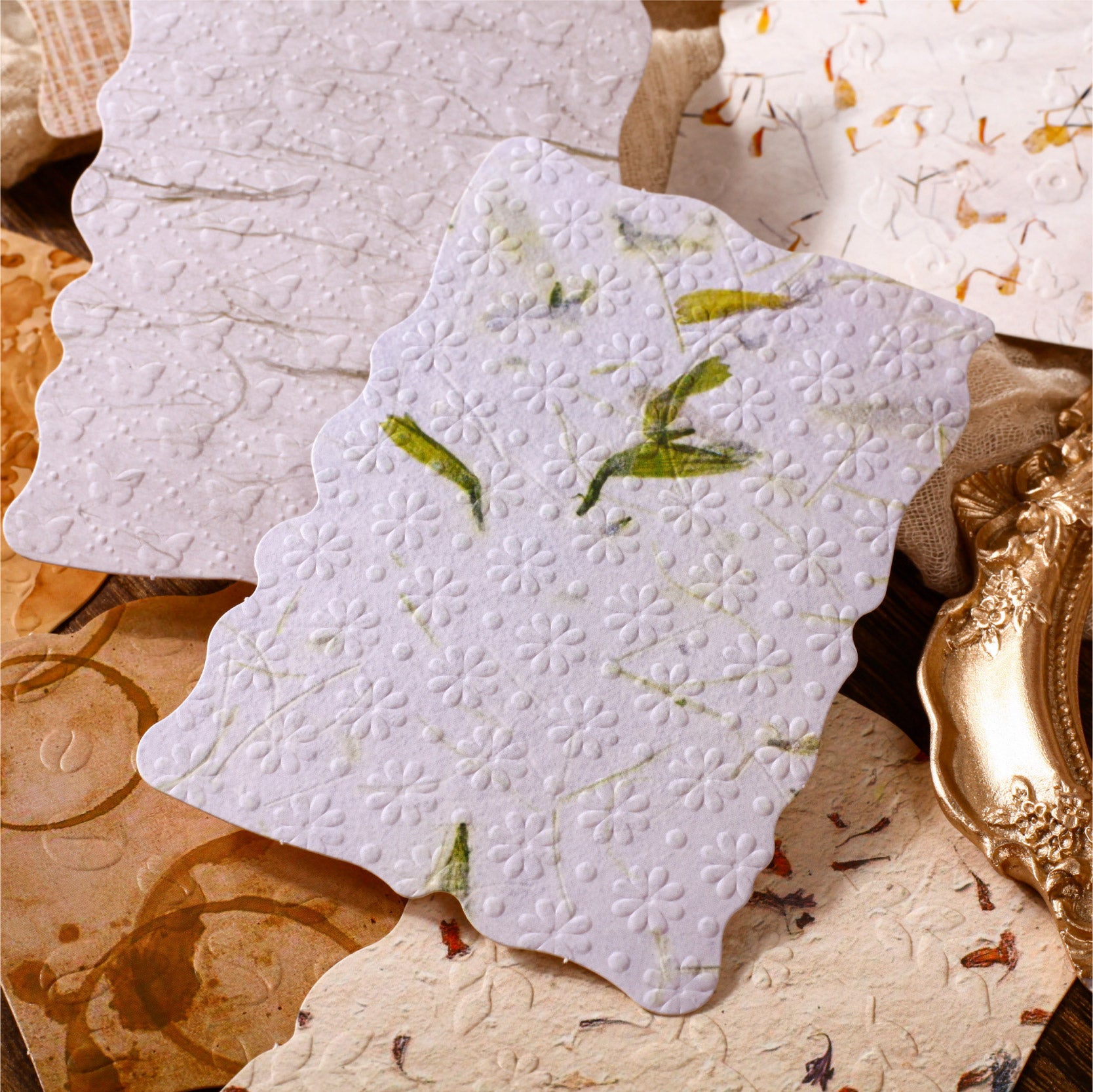 Manuscript Draft Scrapbooking Paper and Sticker