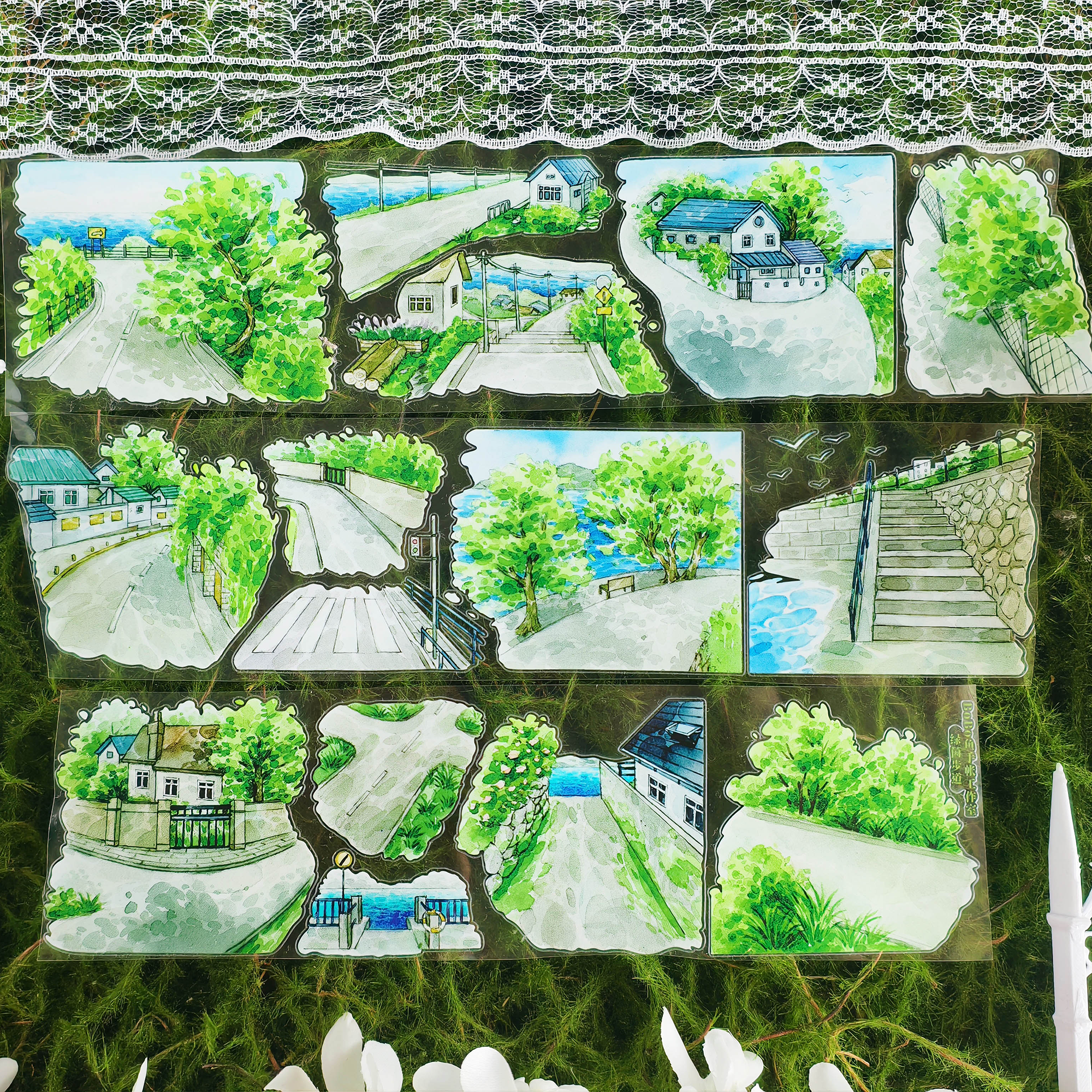 【BOBOYU】Tree-lined Path Landscaping Tape