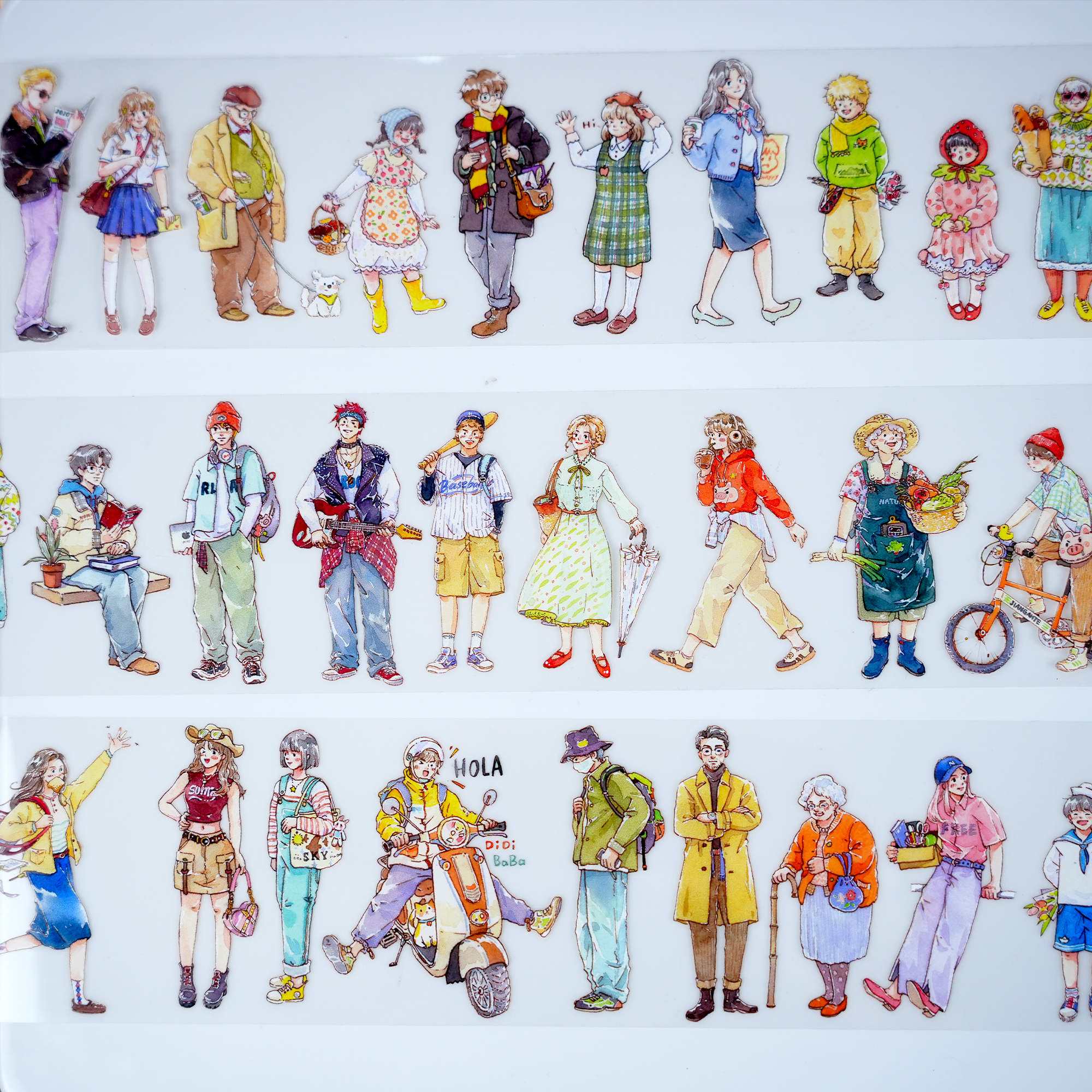 MOOD Modern Character PET Tape (6.5cm x 81cm)