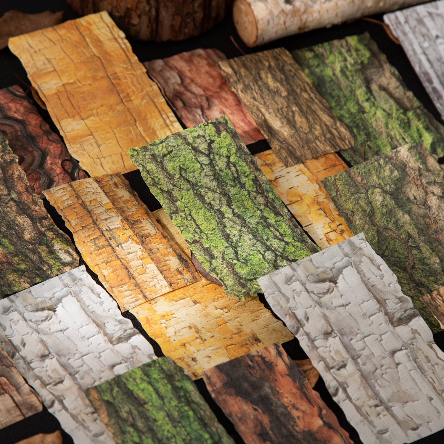 Tree Pattern Marks Scrapbooking Paper