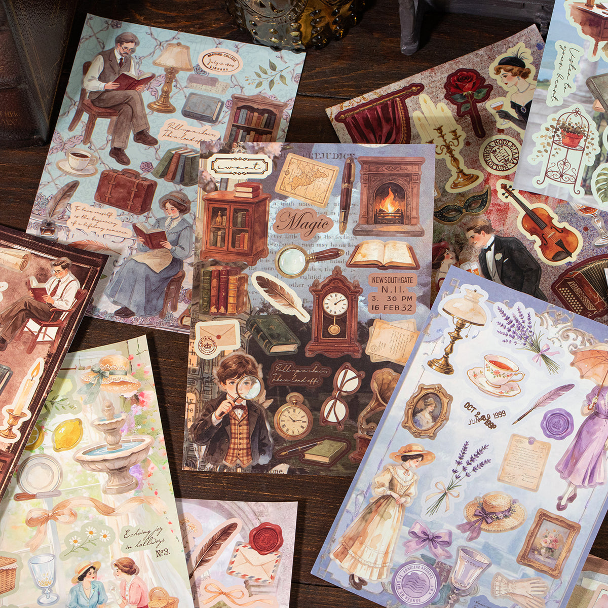 Old Scenery Time Collection Vintage Sticker Book