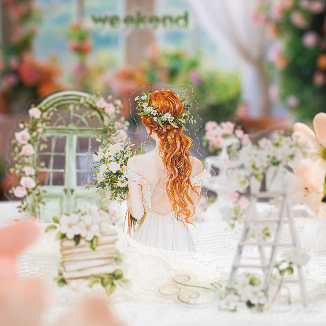 The Girl Outside The Windowsill Sticker