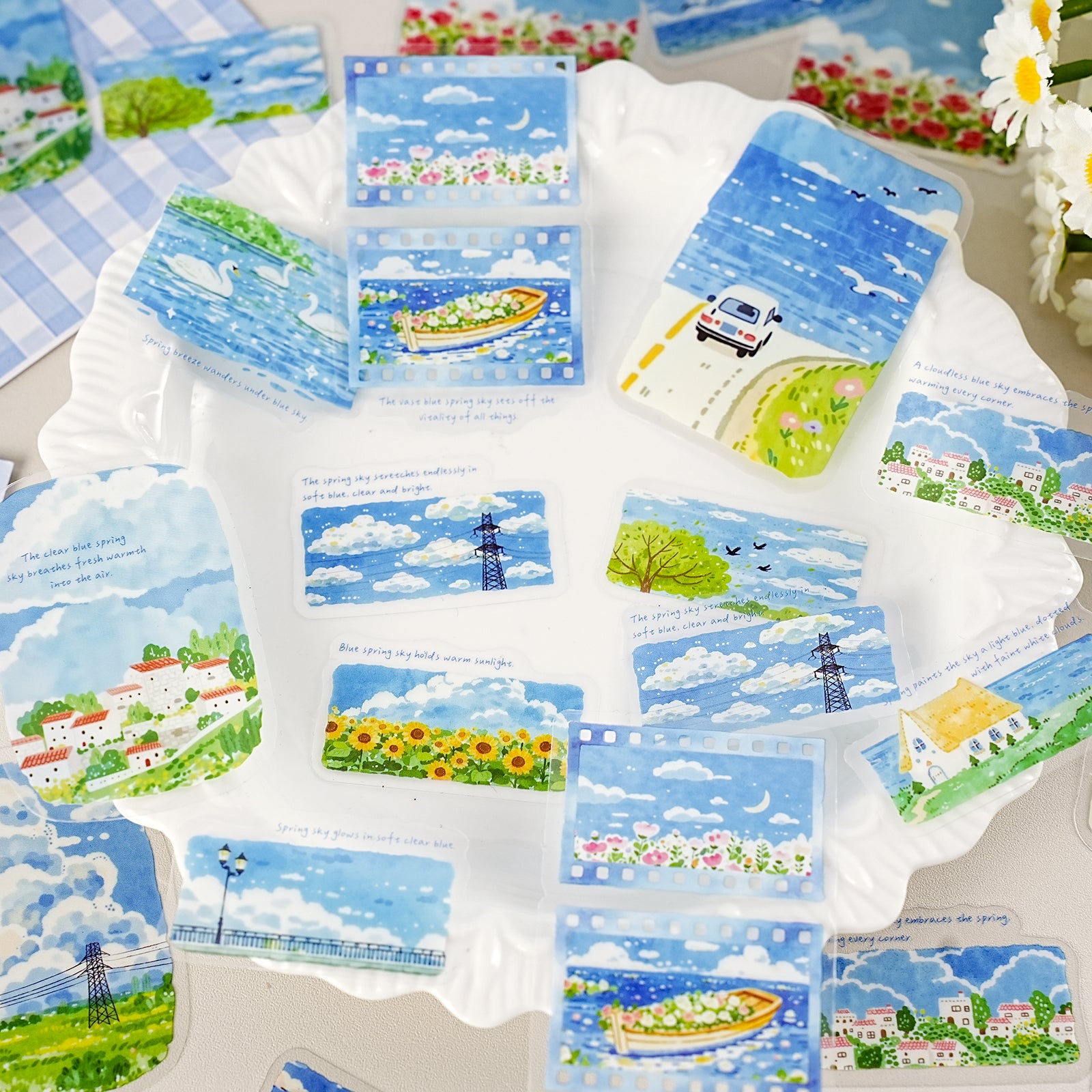 Having Traversed Mountains and Rivers PET Sticker for journaling and scrapbooking