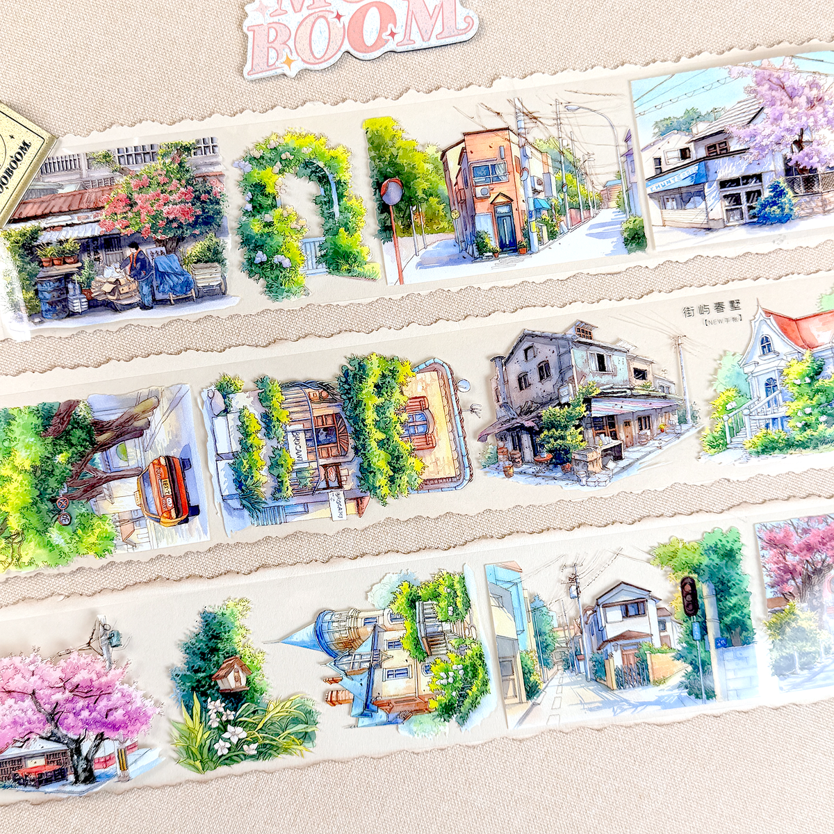 【NEW Stuido】Street and Spring Villa Landscape PET Tape