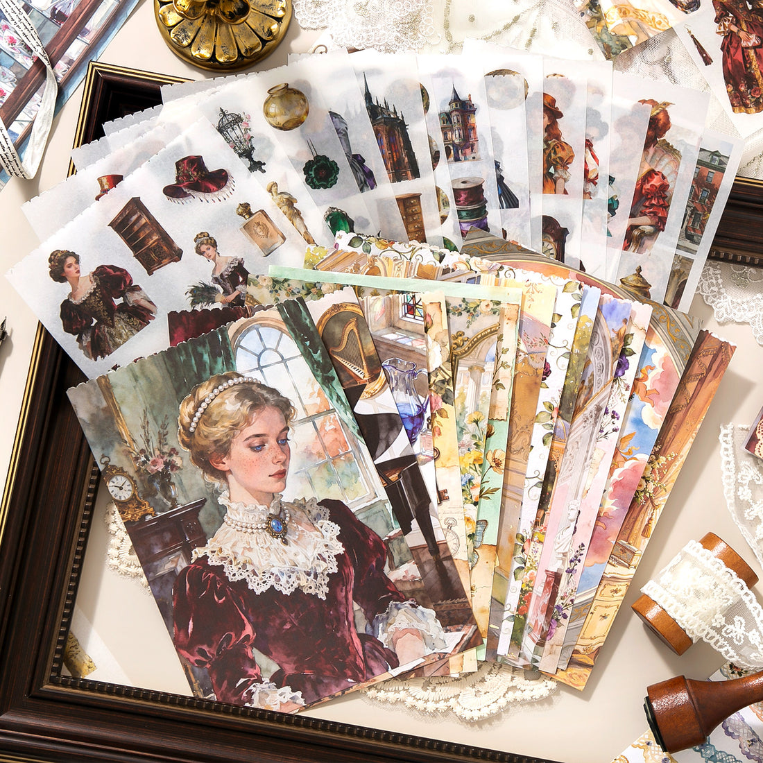 Victoria Manor Sticker Book for Journaling | MOOBOOM