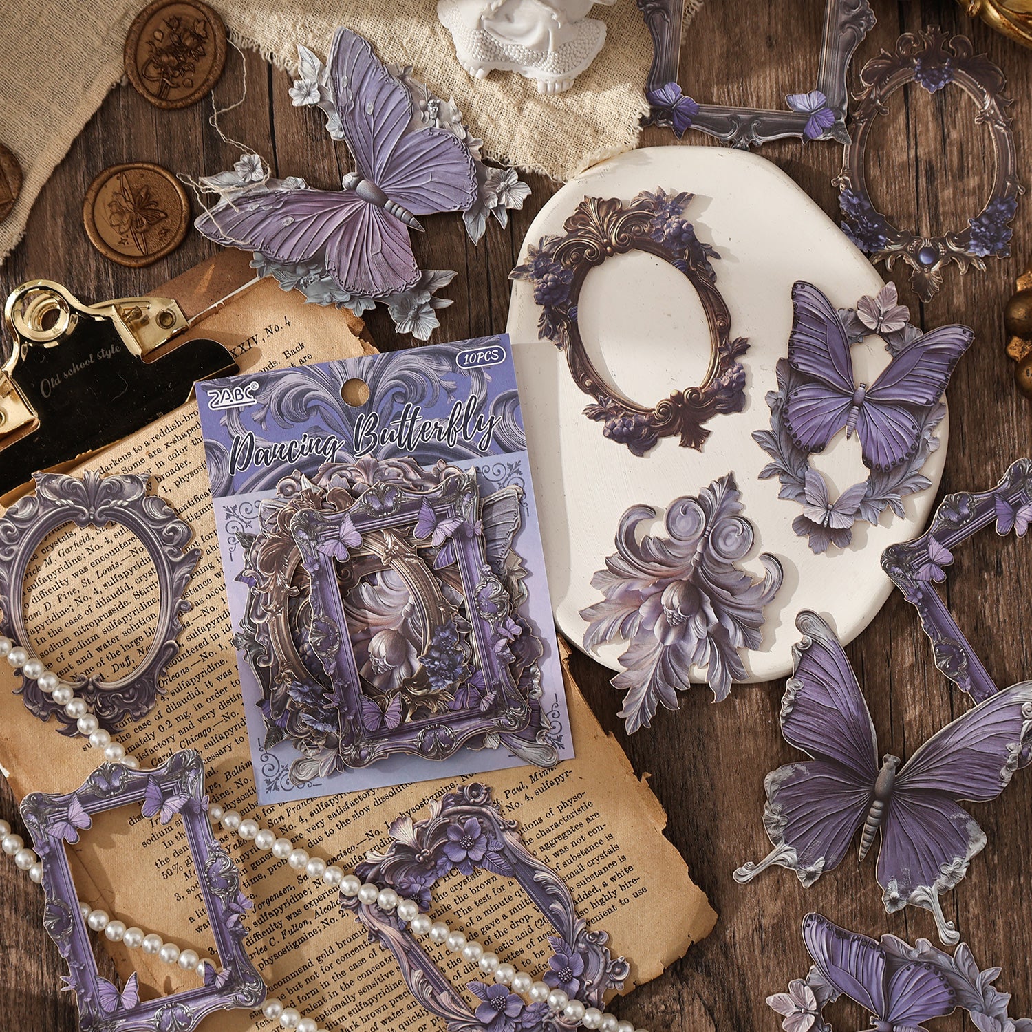 Opulent European Charm Frame Paper Sticker