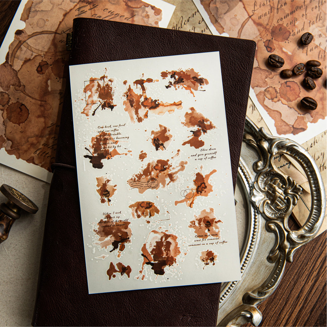 Mottled Ink Transfer sticker