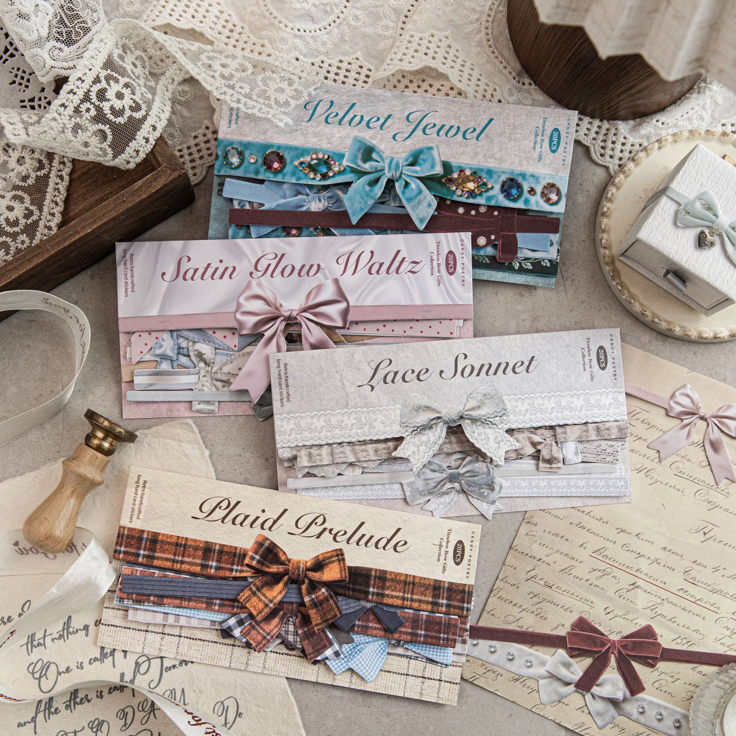 Gift Decoration Cardboard Bow Sticker