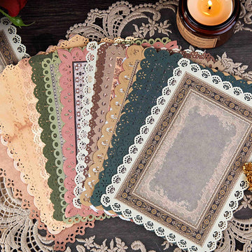 Cutout Lace Trim Scrapbooking Paper