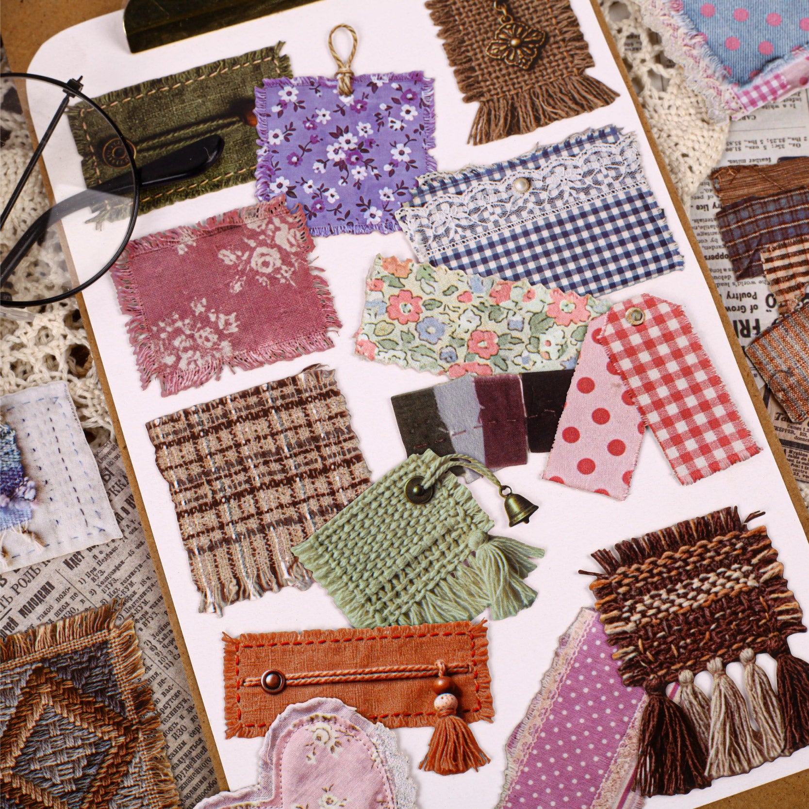 Weaving Old Letters Series Stickers
