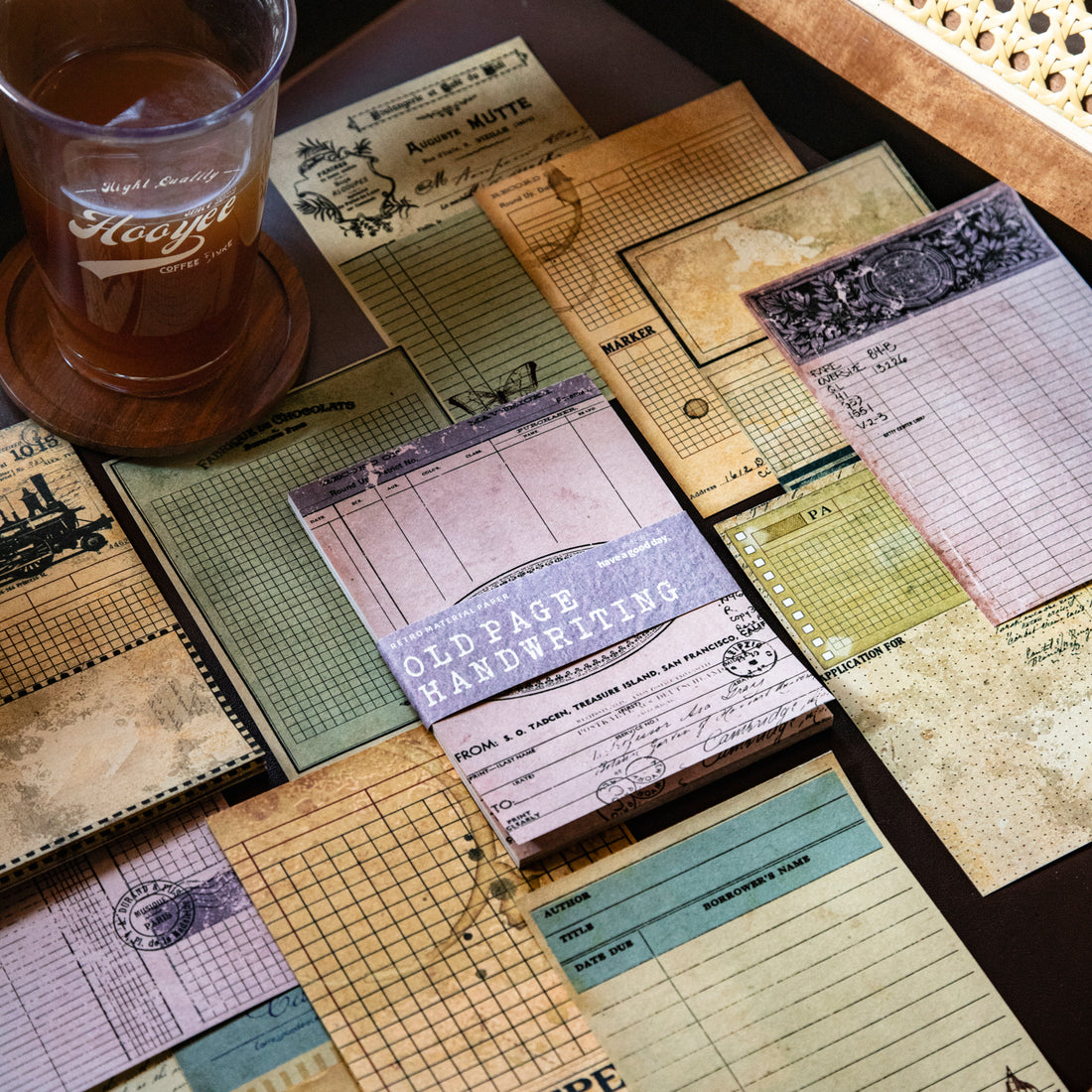 Vintage Page Hand Collection Scrapbook Notepad