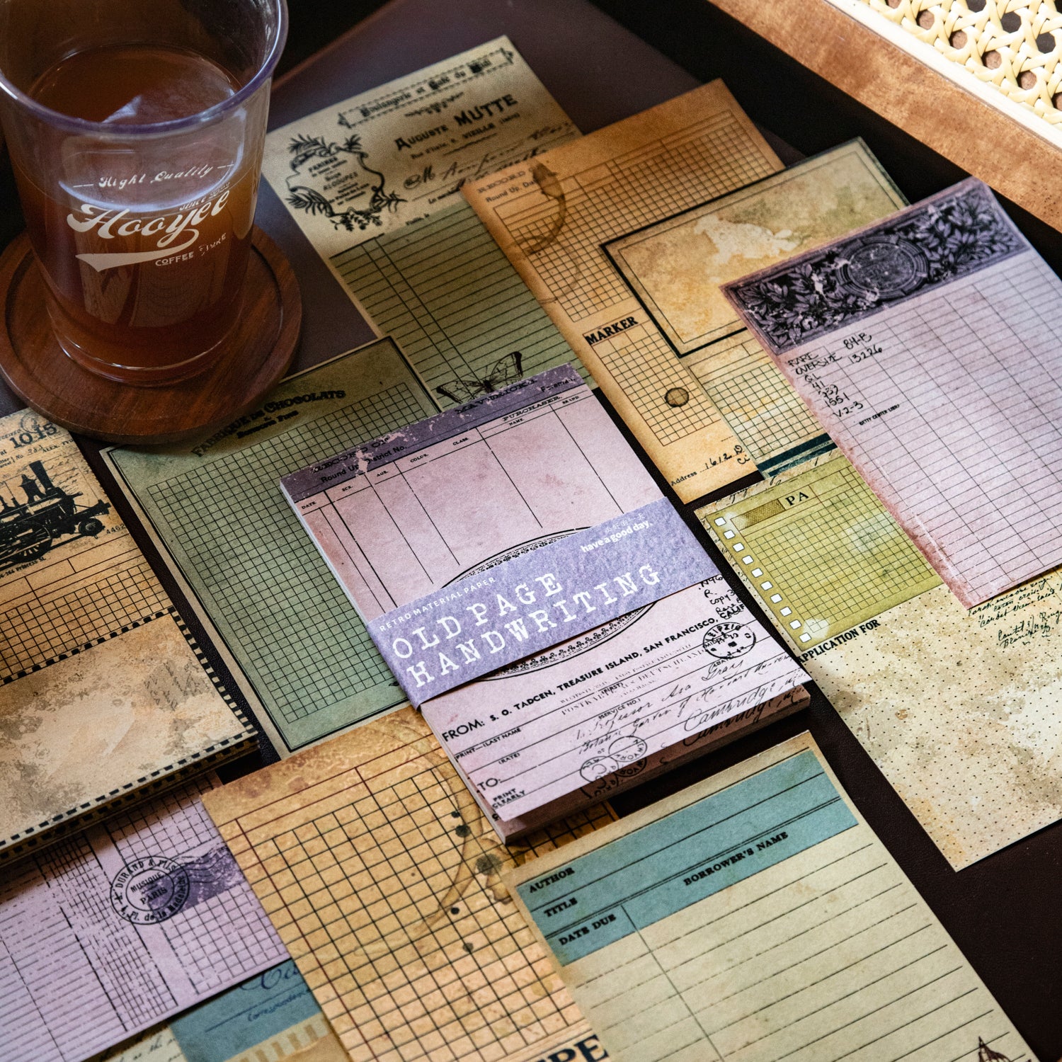 Vintage Page Hand Collection Scrapbook Notepad