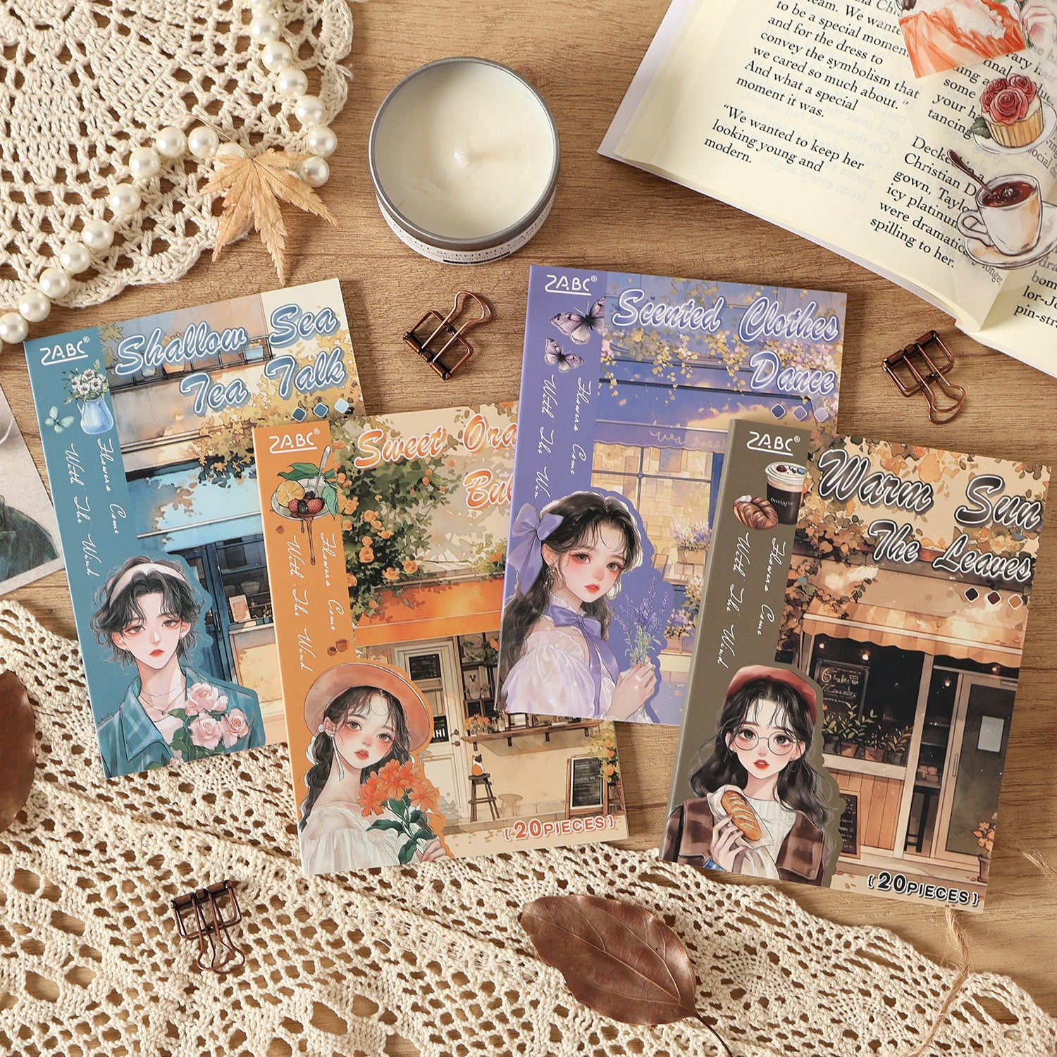 Flowers bring the wind Sticker Book