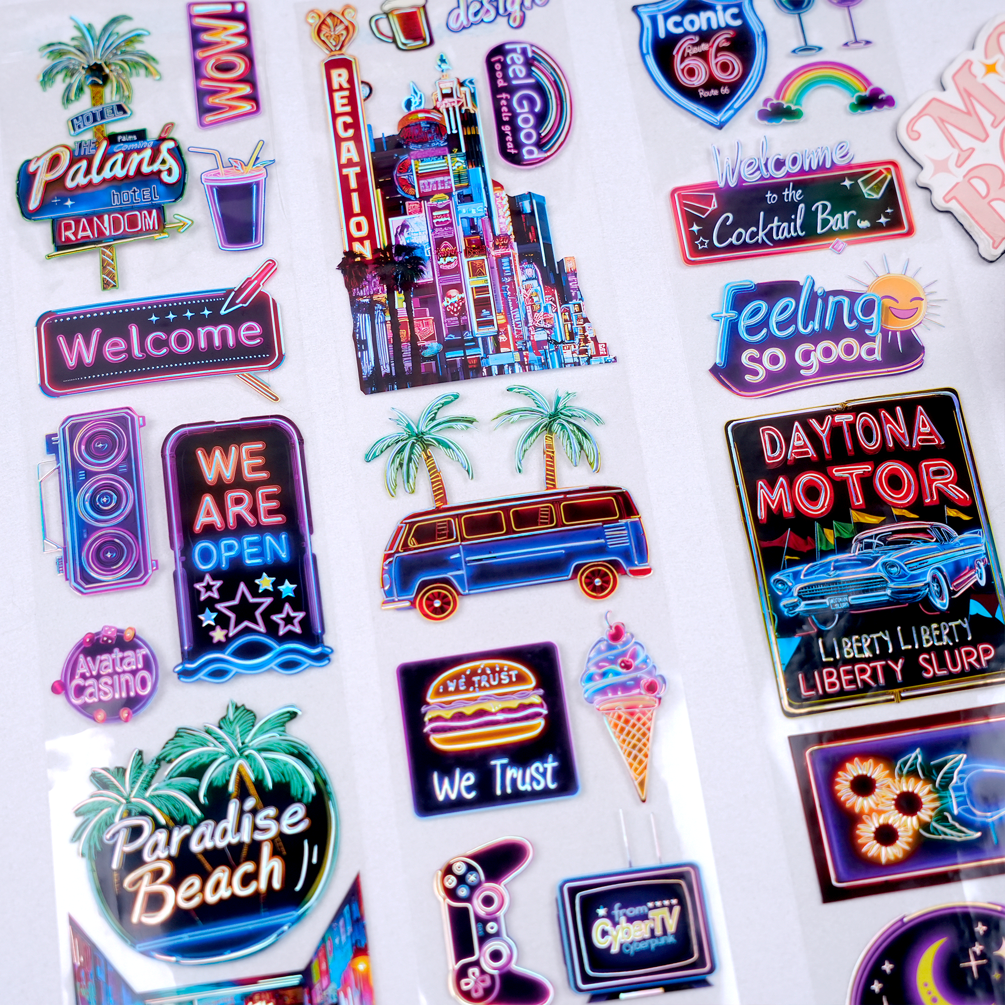 Neon Lights PET Tape