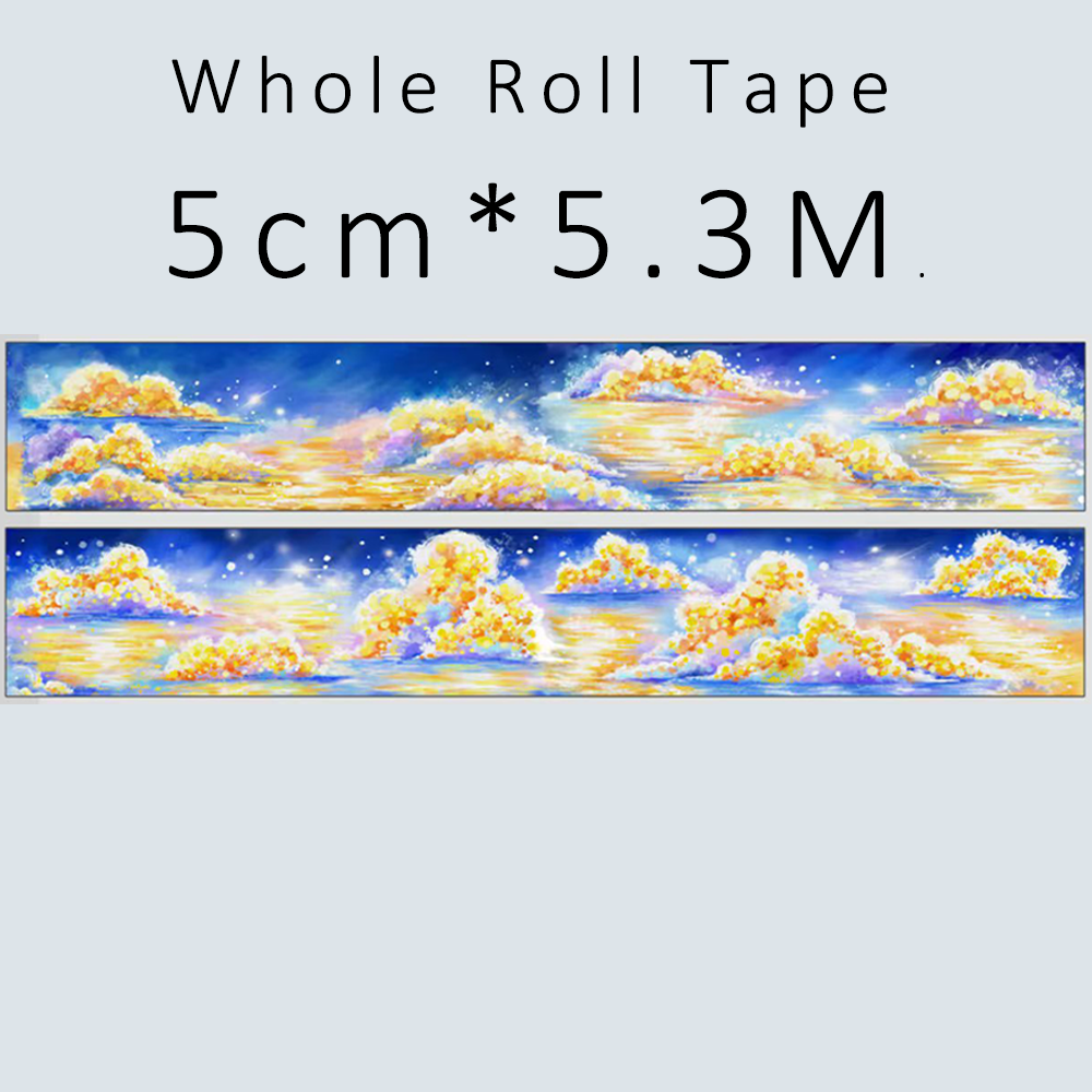 【BOBOYU】Three-Colored Sky Landscape Tape (Whole Roll Tape)