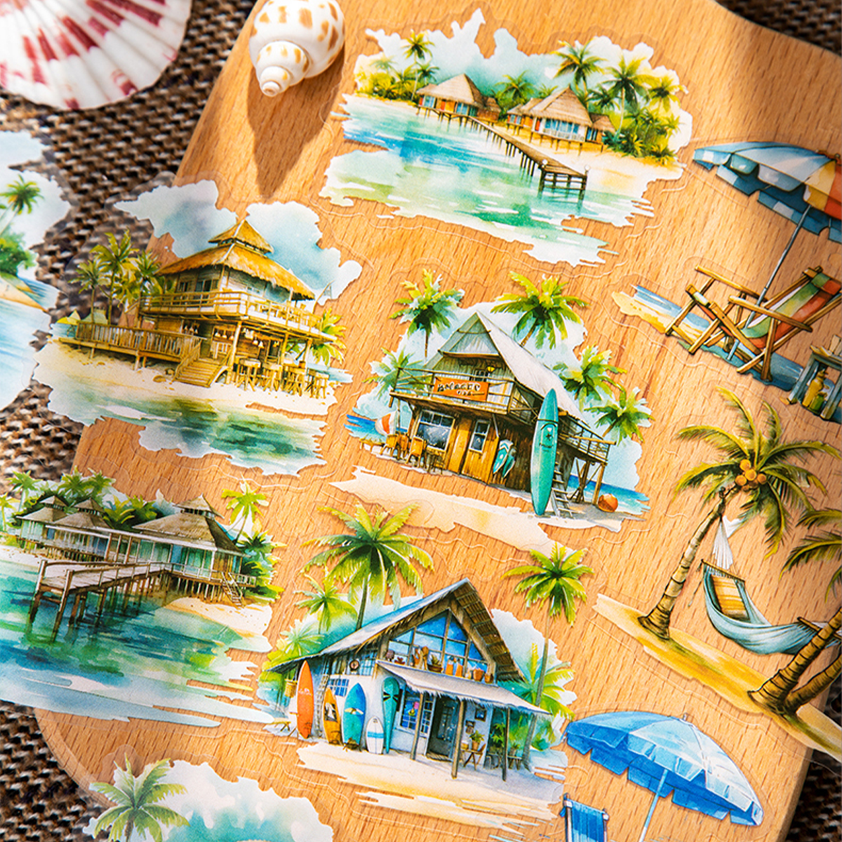 Scenery Faraway Scrapbooking PET Sticker