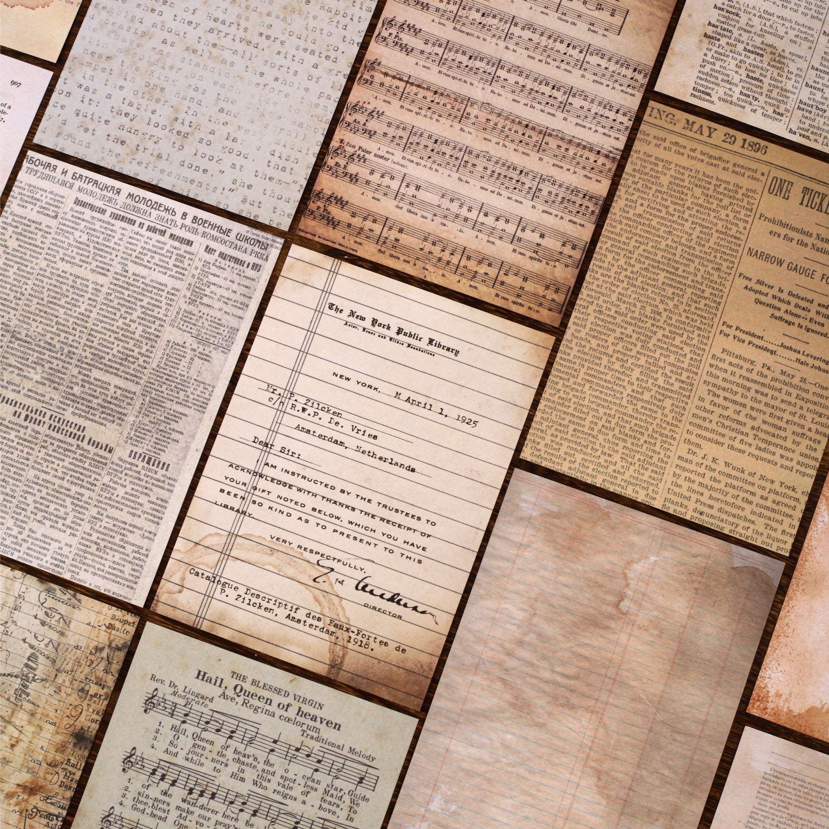 Old Dye Scrapbooking Paper