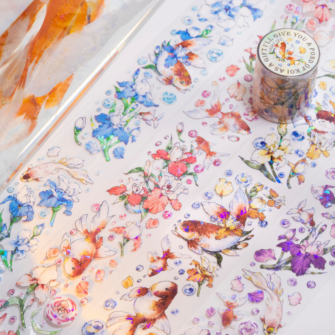 Koi Fish Scrapbook Journal PET Tape