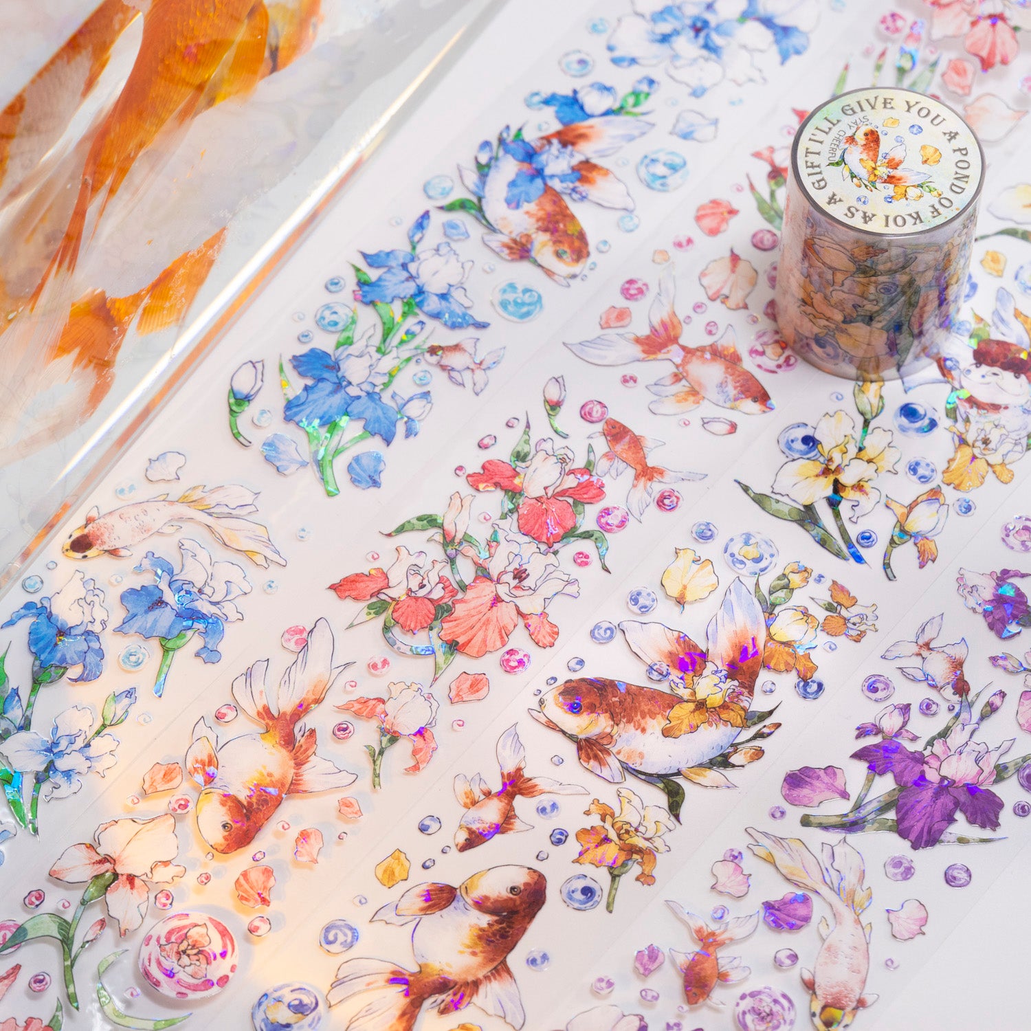 Koi Fish Scrapbook Journal PET Tape