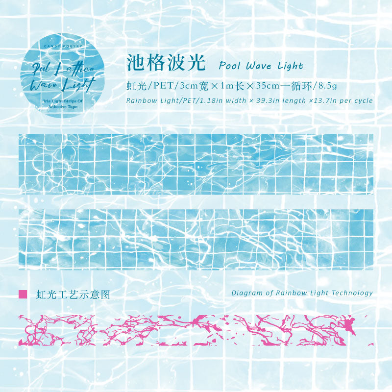 Water Ripple Halo PET Tape