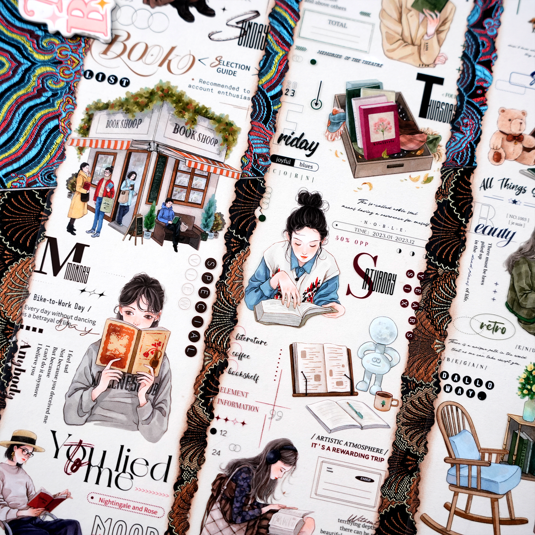 【MOOD】Reading Moment Character PET Tape