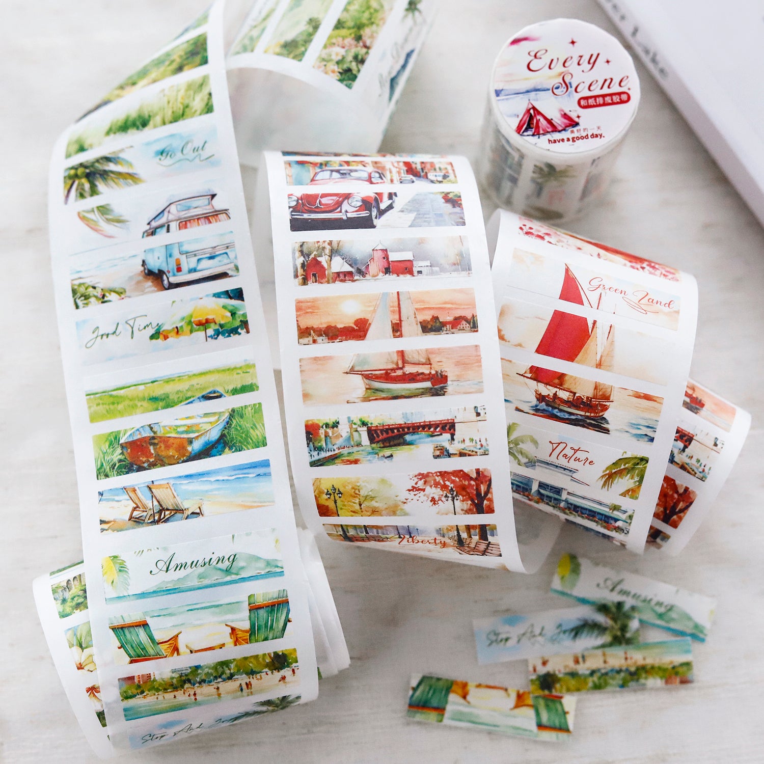 Every Scenery Pre-cut Washi Tape