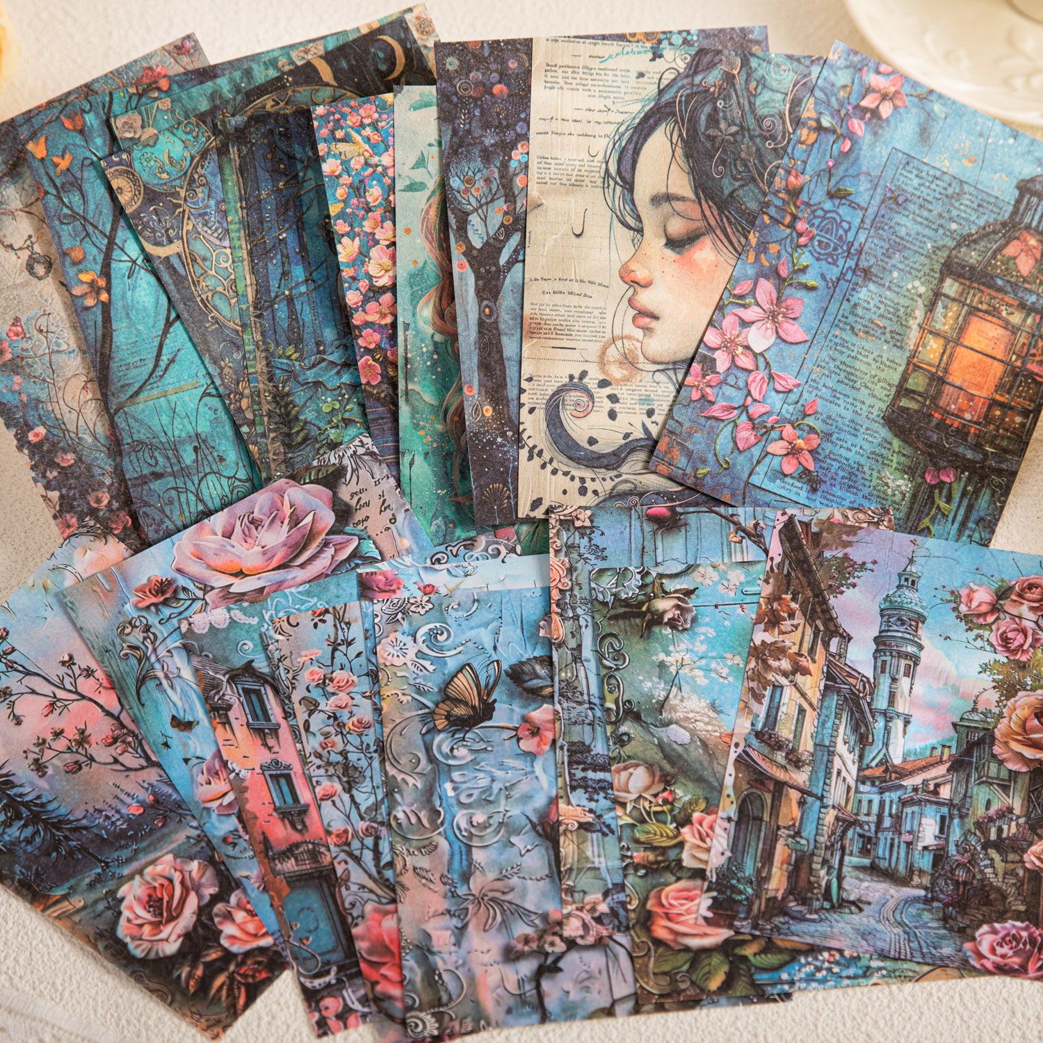 Flower Dream Romance Scrapbooking Paper